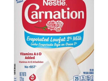 Nestle Carnation Evaporated Milk Low Fat, 12 oz Hot on Sale