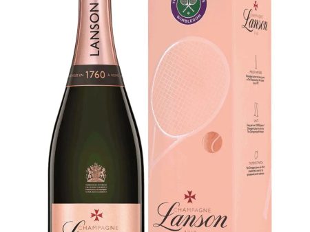 Lanson Rosé NV Wimbledon Pack 2022, 75 cl For Discount