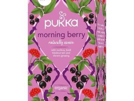 Pukka Organic Herbal Morning Berry Tea 20 ct, 34 g For Sale