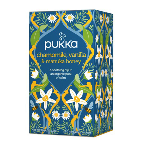 Pukka Chamomile Vanilla Manuka Tea, 20 ct Supply