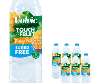 Volvic Sugar Free Touch of Fruit Mango Passion Flavoured Water Multipack, 6 x 1.5 L on Sale