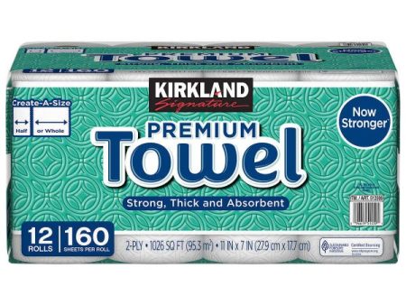 Kirkland Paper Towel Select a Size 160 Sheets, 12 Rolls Online Hot Sale