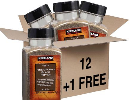 Kirkland Fine Ground Black Pepper 12.3Ozx12 Online