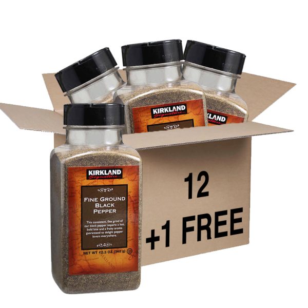 Kirkland Fine Ground Black Pepper 12.3Ozx12 Online