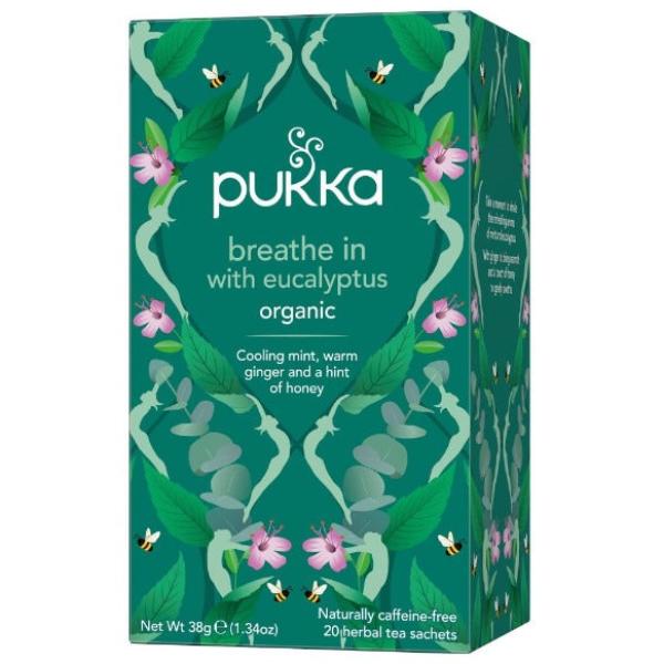 Pukka Organic Breathe In Eucalyptus Tea, 20ct Online now