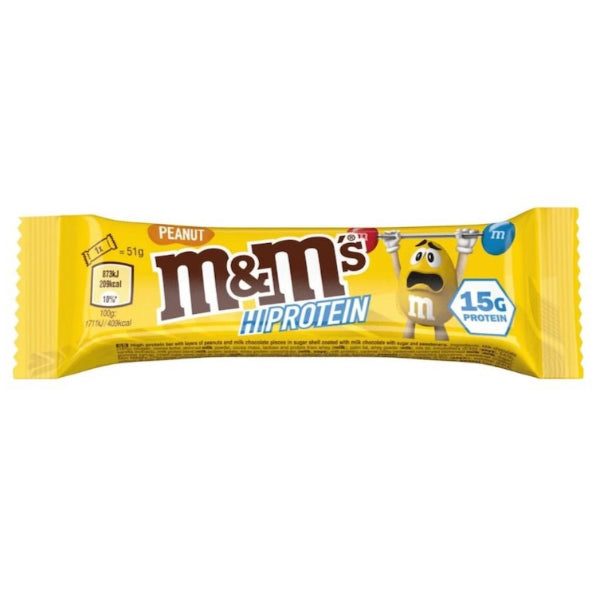 M&M s Hi-Protein Chocolate Peanut Bar, 51 g Supply