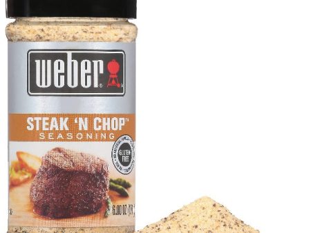 Weber Steak N Chop Seasoning, 2.5 oz Supply