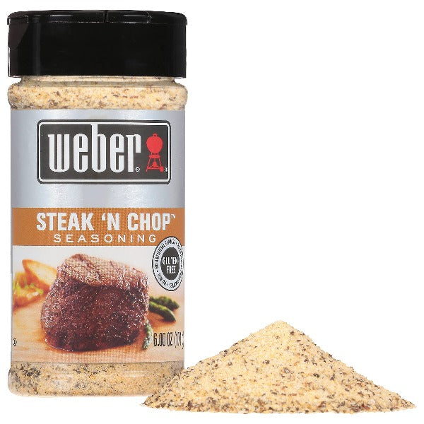 Weber Steak N Chop Seasoning, 2.5 oz Supply