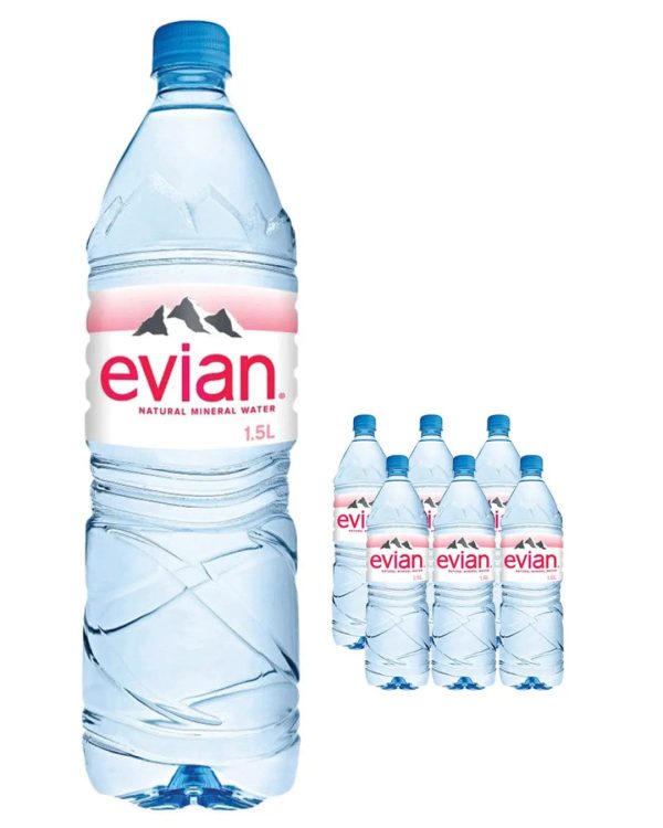 Evian Still Mineral Water Multipack, 6 x 1.5 L Online Sale