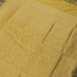 Off-White - Light Yellow Pure Katan Silk Banarasi Handloom Dupatta Online Sale