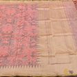 Peach Pure Kora Net Tissue Banarasi Handloom Dupatta Online now