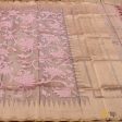 Light Pink Pure Kora Tissue Net Banarasi Handloom Dupatta Online