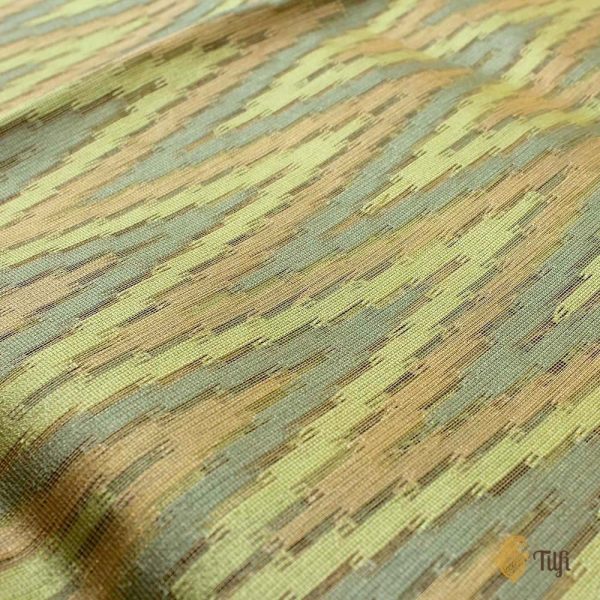 Green Pure Kora Tissue Net Banarasi Handloom Dupatta Online