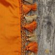 Orange Pure Katan Silk Banarasi Handloom Dupatta Fashion