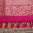 Navy Blue-Pink Pure Katan Silk Kadwa Jangla Handloom Dupatta Fashion