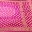 Light Pink-Rani Pink Pure Georgette Banarasi Handloom Bandhani Dupatta Online Hot Sale