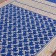 Midnight Blue Pure Katan Silk Kadwa Jangla Handloom Dupatta For Discount