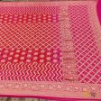 Pink-Fuchsia Pink Pure Georgette Banarasi Handloom Bandhani Dupatta Online Hot Sale