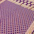 Purple Pure Georgette Banarasi Handloom Bandhani Dupatta Online now