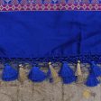 Picotee Blue Pure Katan Silk Banarasi Handloom Patola Dupatta Sale