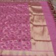 Pink Lavender Pure Katan Silk Banarasi Handloom Dupatta Online Hot Sale