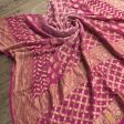 Pink Ombr√© Pure Georgette Banarasi Handloom Bandhani Dupatta Sale