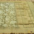 Light Green Pure Kora Net Banarasi Handloom Dupatta Hot on Sale