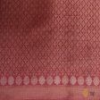 Amaranth Pink Pure Tussar Silk Banarasi Handloom Saree Online Sale