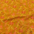 Mustard Pure Khaddi Georgette Banarasi Handloom Dupatta Supply