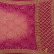 Peach-Pink Pure Georgette Banarasi Handloom Bandhani Dupatta For Discount