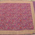 Mauve Pure Khaddi Georgette Banarasi Handloom Dupatta Online now