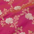 Orange-Pink Pure Katan Silk Banarasi Handloom Kadwa Jangla Dupatta Online now