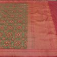 Light Sage Green Pure Silk Georgette Banarasi Handloom Patola Dupatta Online