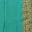 Aqua Green Pure Chiffon Georgette Banarasi Handloom Saree Hot on Sale