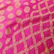 Light Pink-Rani Pink Pure Georgette Banarasi Handloom Bandhani Dupatta Online Hot Sale