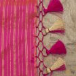 Orange-Pink Pure Katan Silk Banarasi Handloom Kadwa Jangla Dupatta Online now