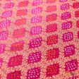 Hot Pink-Rani Pink Pure Georgette Banarasi Handloom Bandhani Dupatta Fashion