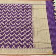 Purple Pure Katan Silk Kadwa Jangla Handloom Dupatta Online now