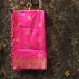 Gulabi Pink Pure Katan Silk Banarasi Handloom Dupatta Hot on Sale