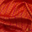 Rani Pink-Orange Pure Katan Silk Banarasi Handloom Dupatta Cheap