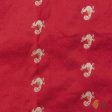 Red Pure Katan Silk Banarasi Handloom Petite Dupatta Hot on Sale