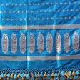 Peacock Blue Pure Katan Silk Banarasi Handwoven Dupatta Supply