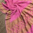 Light Gulabi Pink Pure Georgette Banarasi Handloom Bandhani Dupatta Online