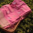 Old Rose Pink Pure Katan Silk Banarasi Handloom Dupatta Online Sale