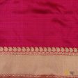 Black-Deep Red Pure Katan Silk Banarasi Handloom Saree Fashion