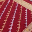 Maroon Pure Katan Silk Banarasi Handwoven Dupatta on Sale