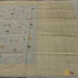 Grey Pure Katan Silk Banarasi Handloom Saree Discount