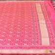 Orange-Pink Pure Katan Silk Banarasi Handloom Patola Dupatta on Sale