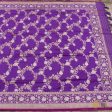 Purple Pure Katan Silk Banarasi Handloom Dupatta Cheap