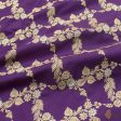 Purple Pure Katan Silk Kadwa Jangla Handloom Dupatta Online now